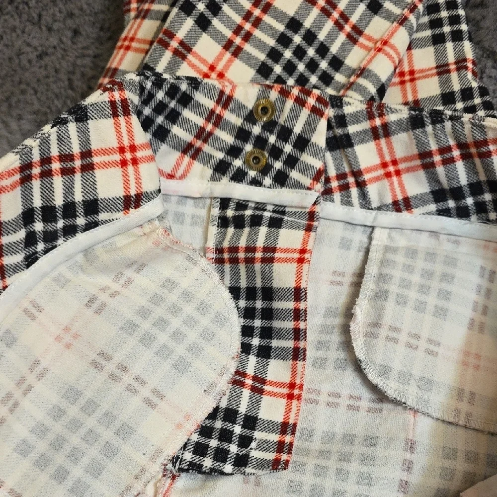 J. McLaughlin Plaid Chinos - Black, Red, White